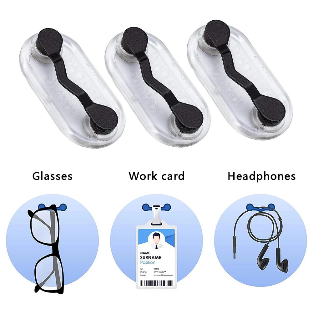 Magnetic Hang Eyeglass Holder Pin Brooches Fashion Multi-function Portable Clothes Clip Buckle Magnet Glasses Headset Line Clips