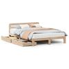 VidaXL Bed Frames Without Mattress 135x190 Cm Solid Pine Wood 3309869