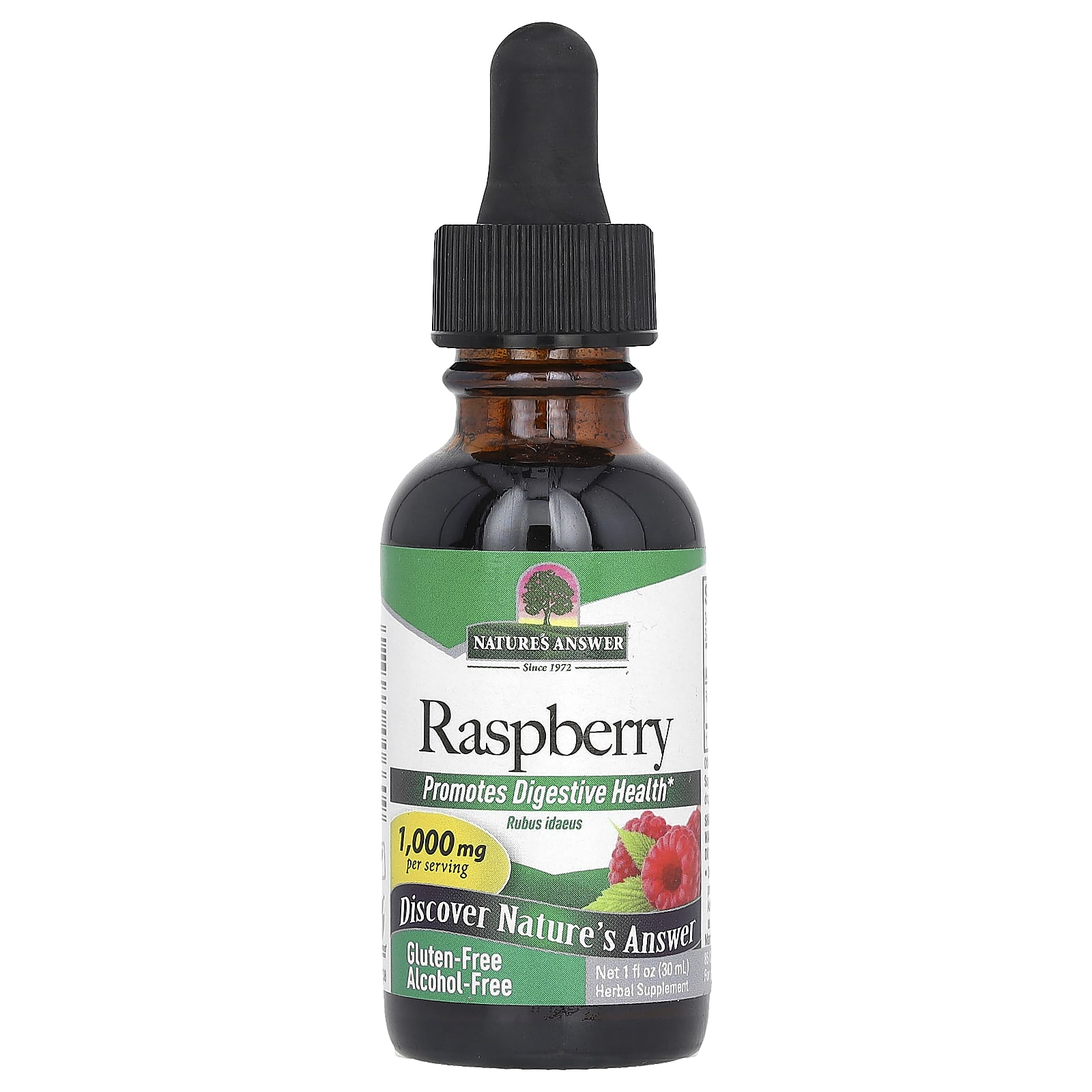 

Nature S Answer, Raspberry, Alcohol Free, 1,000Mg, 30Ml(1Fl Oz)
