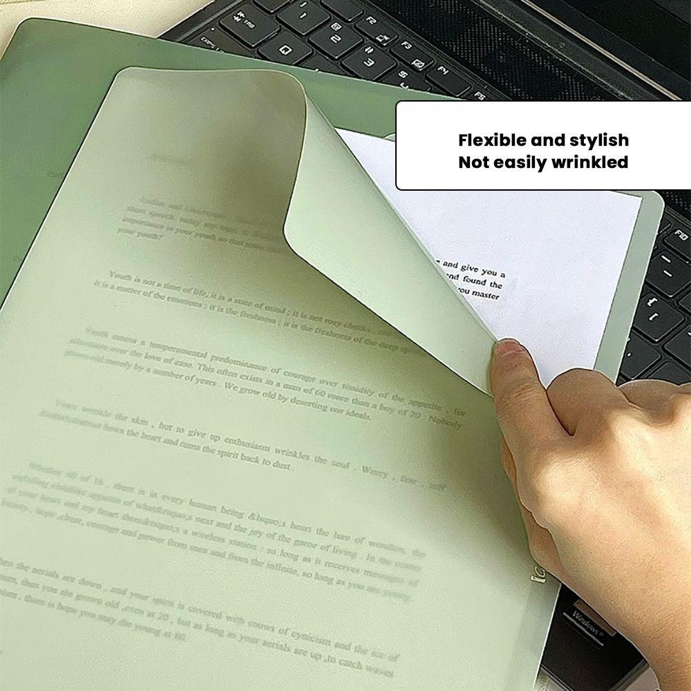5PCS/Set L-shaped A4 File Folder Gradient Color Document Folder Test Paper Clamp  Business