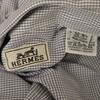 HERMES Made in France Check Pattern Long sleeve Button down shirt 42 Men's Used