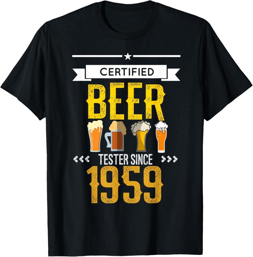 Craft Beer Lover 60 Birthday Gag Gifts Idea 1959 Joke Saying T-Shirt Unisex T-Shirt XXXL
