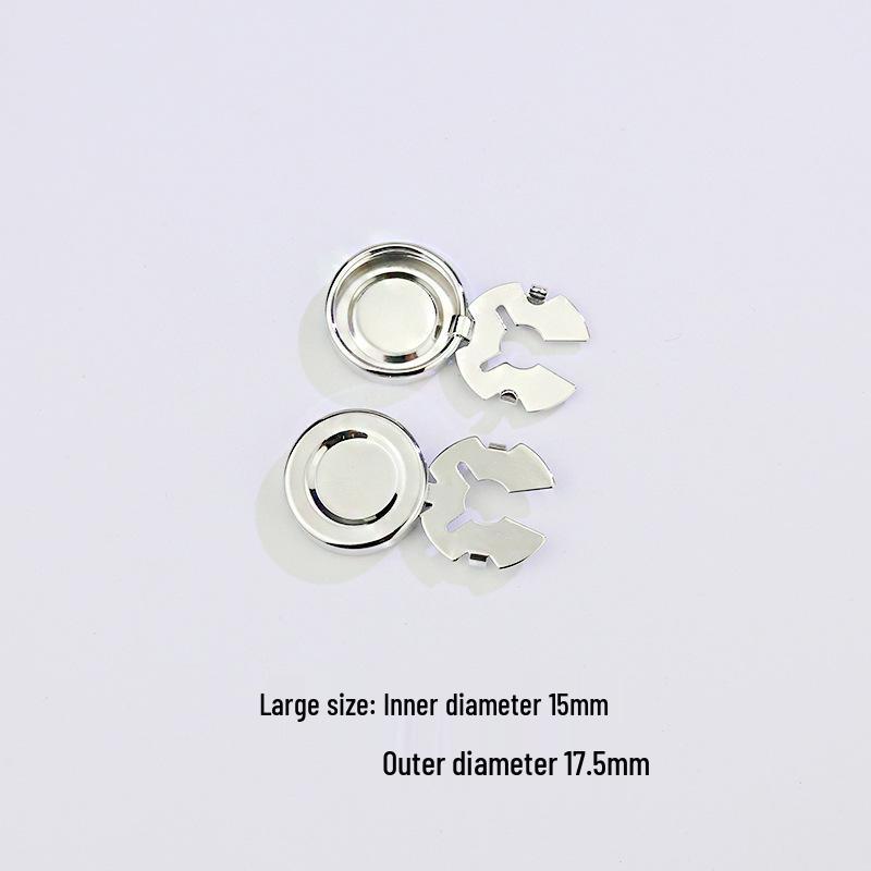 Turtle Buckle Copper Cuff Button Cover DIY Shirt Accessories