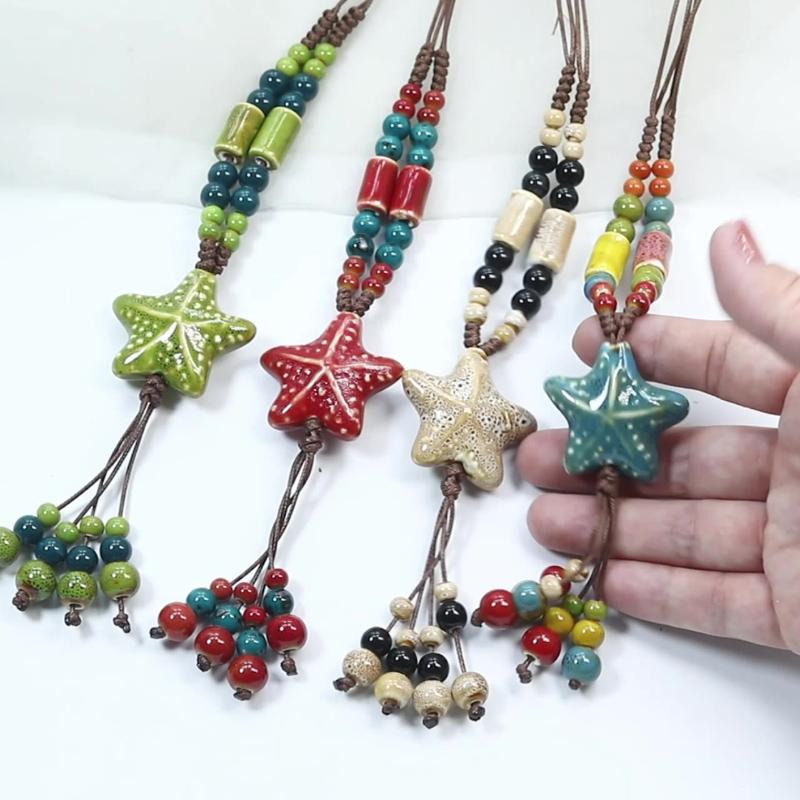 Sun Star Zircon Necklace For Women Vintage Leather Necklace Double Layered Pendant Chain Choker  Jewelry