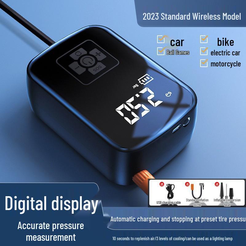 Electric Car Air Pump with Auto Stop