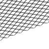 Auto Front Center Gitter Rhombus-Gitter Stabile Struktur Aluminium Universell Passend für Autos Schwarz