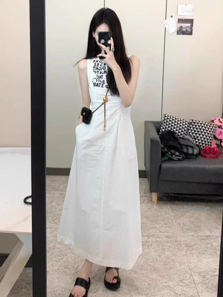 Polyester Aline Dress With Print For Summer Casual Womens Fashion
