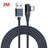 90 Degree Elbow Type-C Cable Pd 120W Fast Charging Type C Cable For Iphone 15 Pro Max Samsung Xiaomi Huawei Charger Data Cord