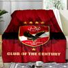 1PC Al Ahly FC Printed Soft Flannel Blanket Throw for Adult Bedroom Living Room Sofa Camping Travel Fan gifts Christmas Gifts