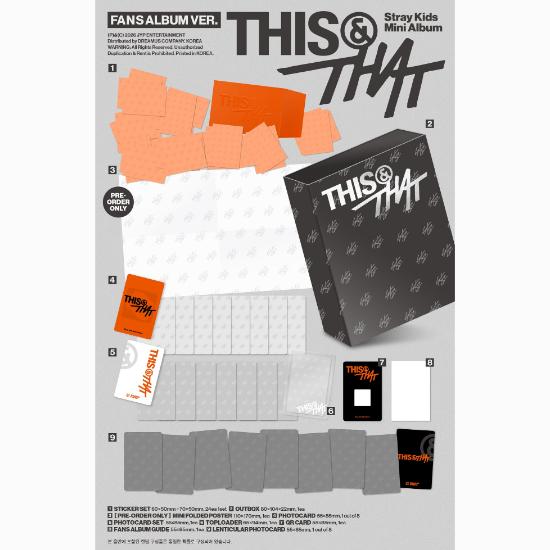 Stray Kids THIS & THAT (FANS ALBUM Ver.) Official K-POP Album
