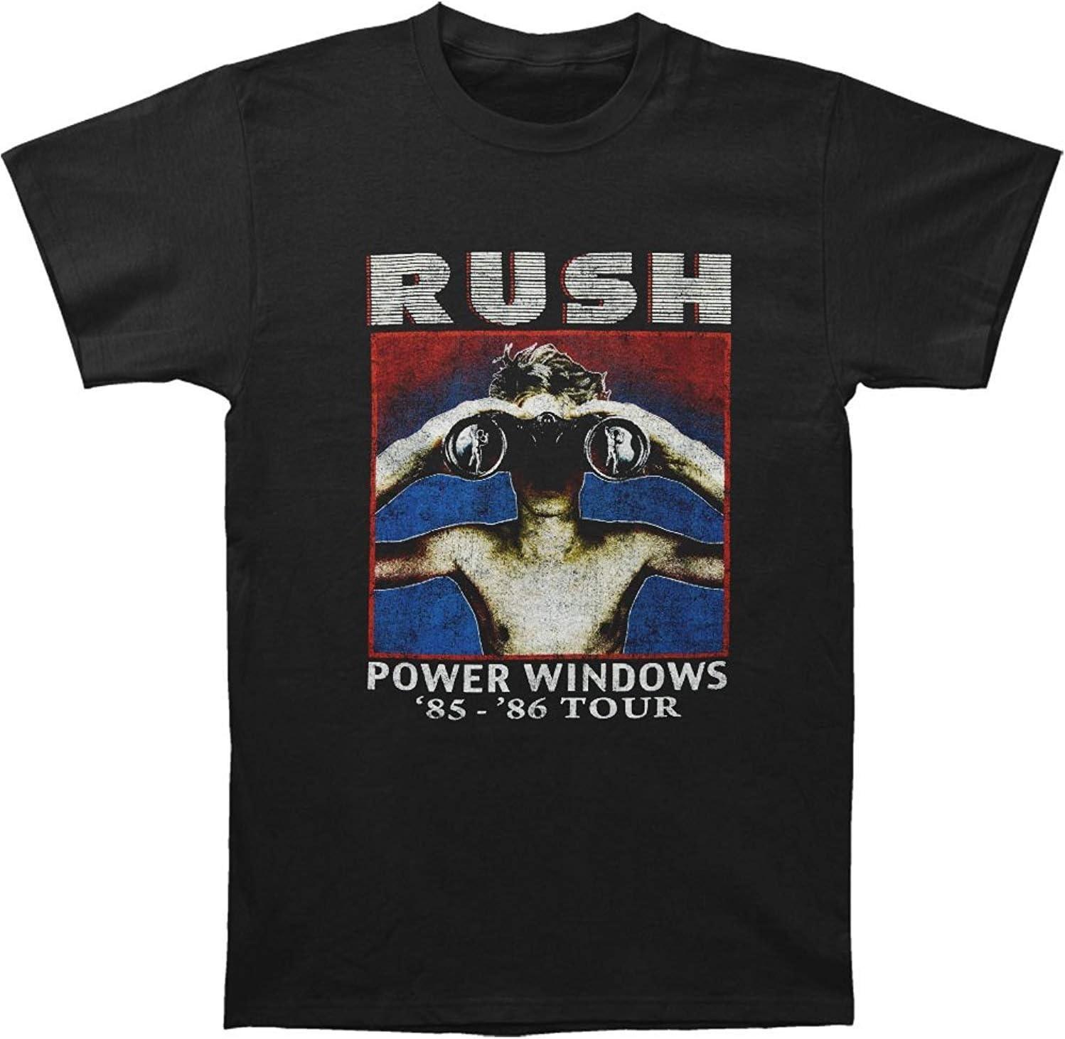 

Rush Men s Power Windows Tour Slim Fit T-Shirt _ Officially Licensed Merchandise XXXXXL чорний