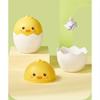 2 szt. Urocze Żółte Gumowe Kaczuszki Mini Kosze na Śmieci, Biurkowe Kosze z Klapką i Uroczym Wzorem Kaczki, Kompaktowe Plastikowe Pojemniki do Przechowywania do Sypialni, Biurka, Biura