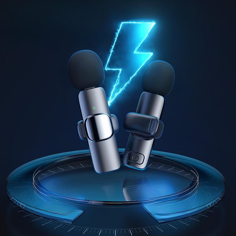 Wireless Lavalier Microphone Radio Reception Intelligent Noise Reduction Microphone Live Streaming Dedicated Equipment High-definition Microphone