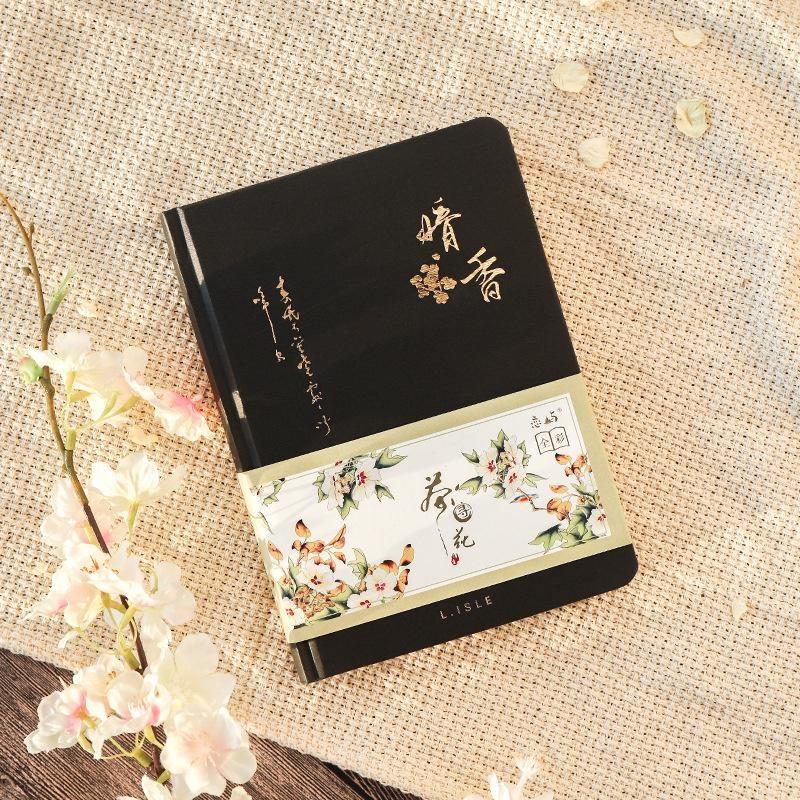 Creative Colorful Page Notebook Chinese Style Hardcover Diary Books Weekly Planner Handbook 32K Color Inside Page Notebook