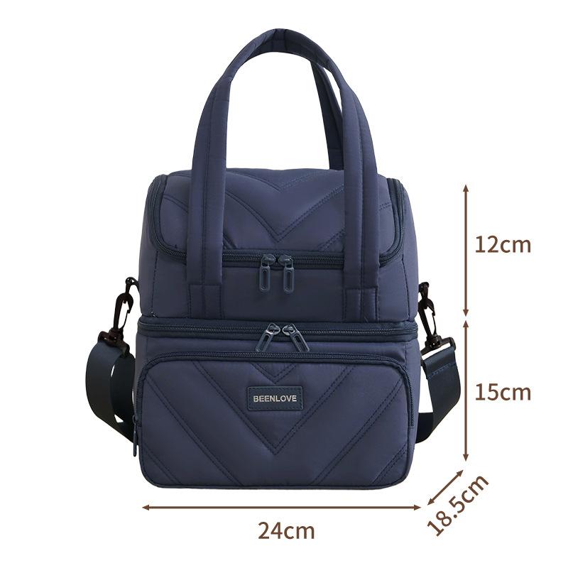 Isolierte Lunchtasche mit großer Kapazität, Mehrfachtaschen-Design, Lunchbox, Wasserdicht, Tragbare Handtasche, Picknicktasche