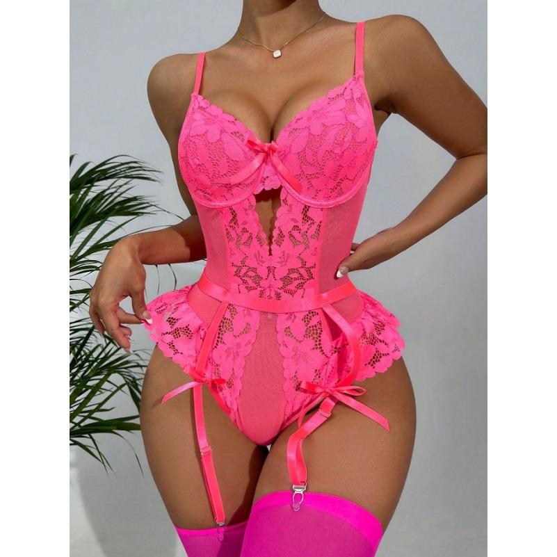 Sexi Babydoll Lace Bra And Panty Set Sex Erotic Costumes Lingerie Set Dress Porn Sexy Lingerie Underwear Set For Women