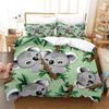 3D Print Cartoon Koala Bedding Set,Duvet Cover Comforter Bed Set Quilt Cover Pillowcase,King Queen Twin Size Boys Girls Adultse