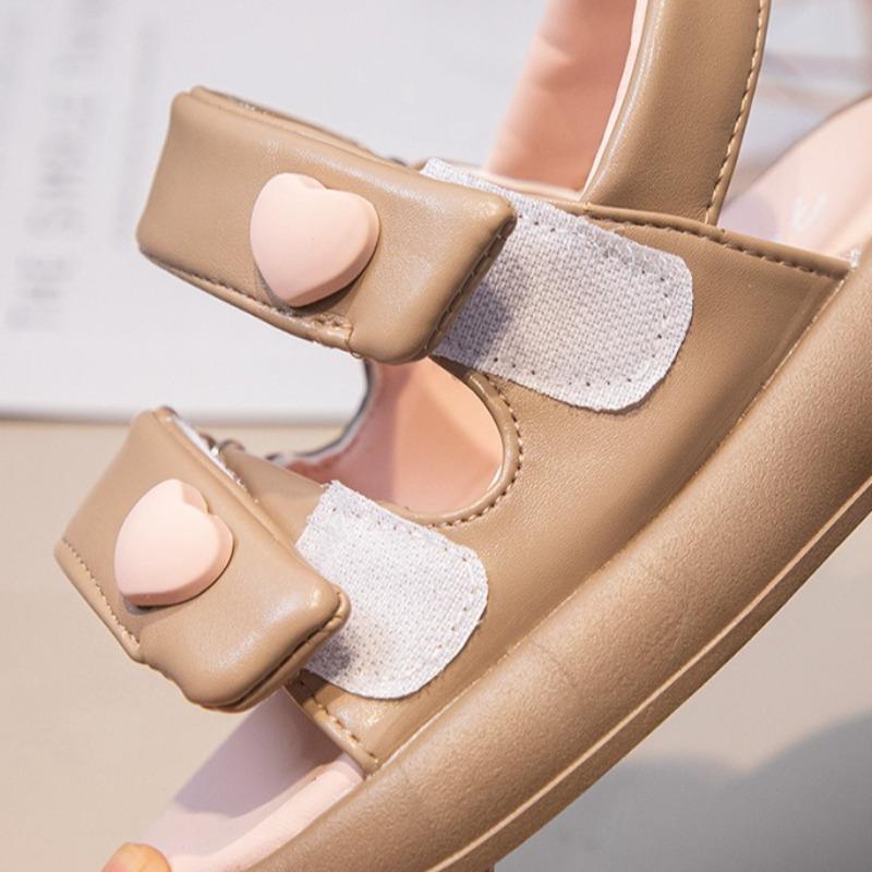 Girls Summer Open Toe Sandals Thick Soft Sole Non-slip Beach Princess Shoes for Kids