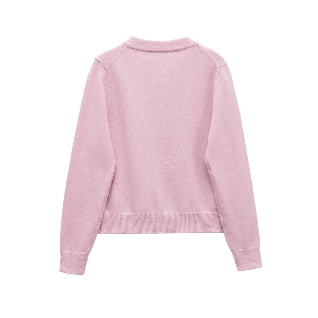 European and American style, new women's clothing, foreign style, fashionable crew neck wool blended jacket 6771104