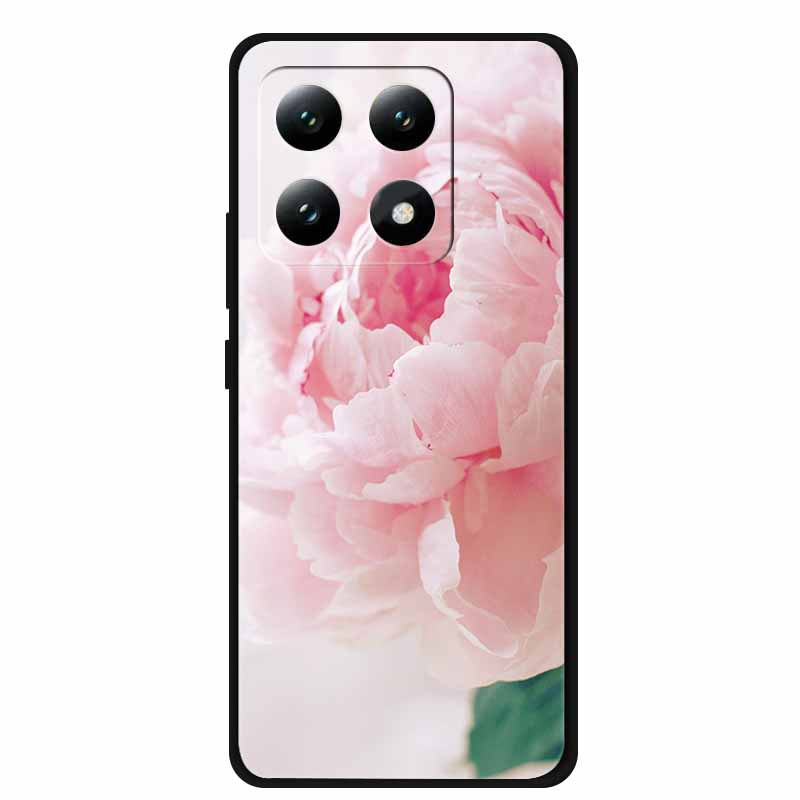 For Xiaomi 15T 5G Case Colorful Flowers Soft Silicone TPU Back Case For Xiaomi 15T Pro 5G Capa Boho Colorida Anti-Scratch Cover