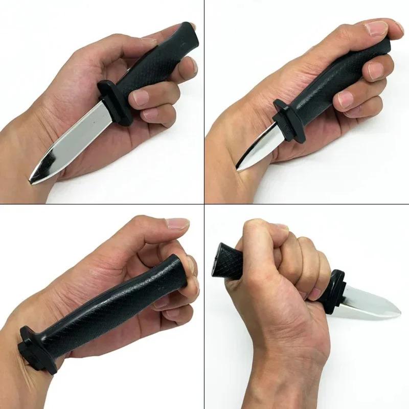 Prank Infällbar Kniv Leksak Rolig Practical Joke Magisk Trick För Barn Vuxna Halloweenfest Rekvisita Gåva För USA Europa Korea