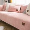 Nordic Style Thickened Spring, Autumn and Winter Universal Plush Cushion Non-Slip Leather Sofa Cover New Cover Towel