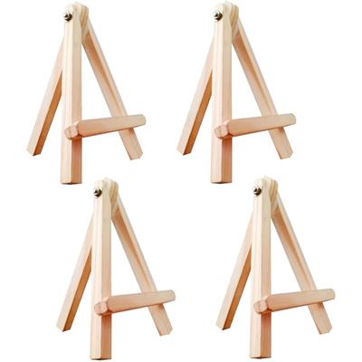 Eduway 10 Inch Mini Wooden Easel Tripod Stand for Sketch Accessories/Natural Craft/Art/Painting/Mini Canvas/Business Car