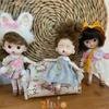 1/12 Bjd Doll Ob11 12Cm Mini Dolls Princess Dress Up Cute Doll 20 Movable Joints Dolls For Girls Kids Munecas Toys Gifts Bjd Toy