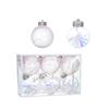 Christmas Transparent Home Decoration Mesh Design Exquisite Christmas Ornaments Venue Decoration Prop 6/12PCS/Set