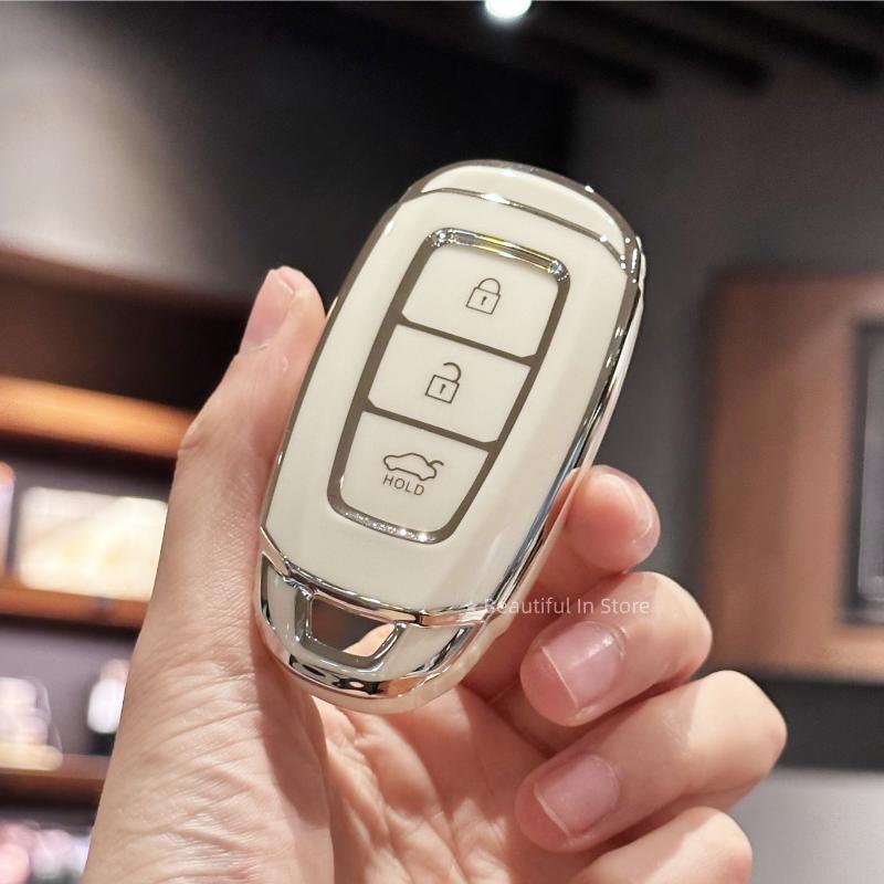 S/Lot Car Key Case Covers  For Hyundai I30 Ix35 Kona Encino Solaris Azera Grandeur Ig Accent Santa Fe Palisade