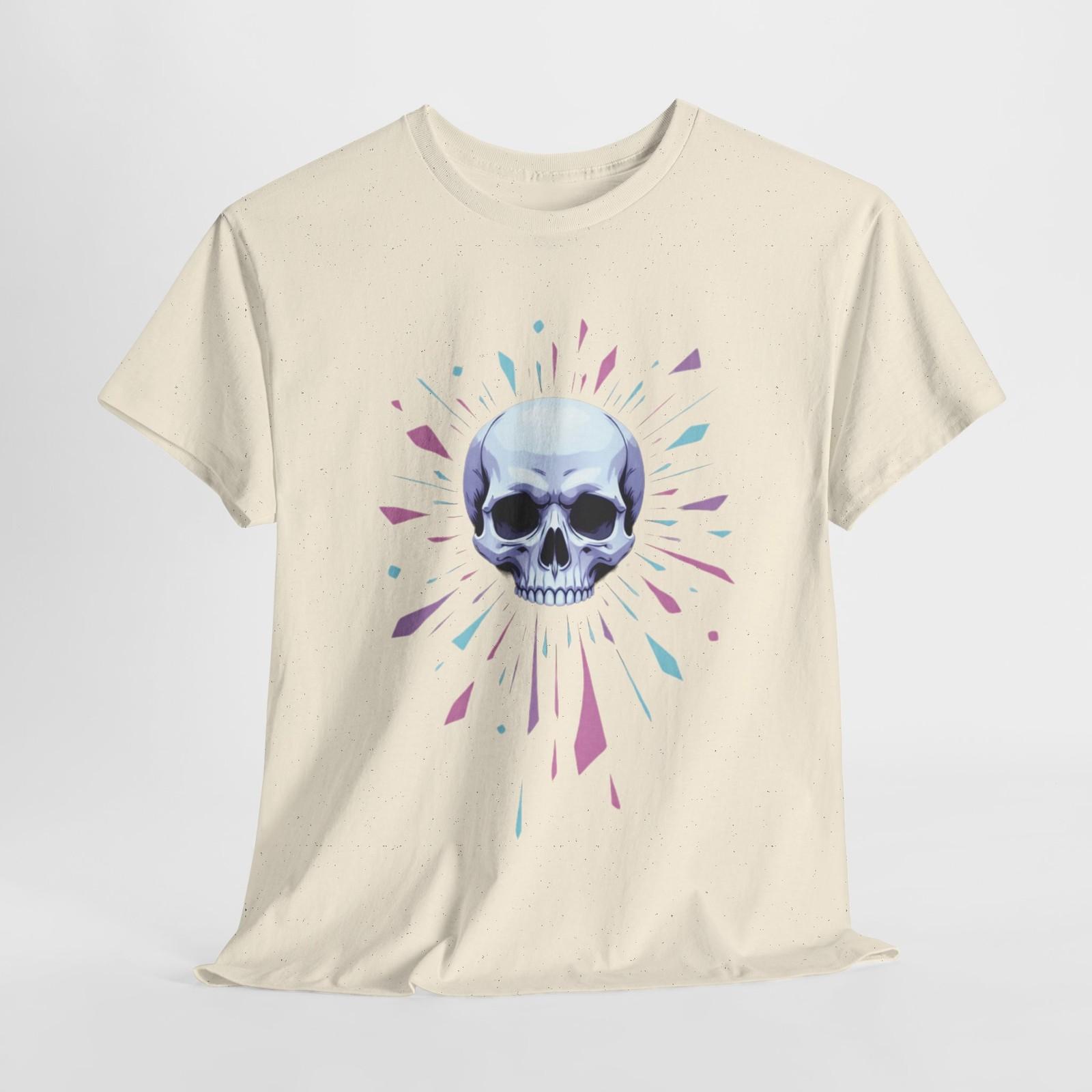 Synthwave Skull - Graphic Tee | Robert August S разноцветный