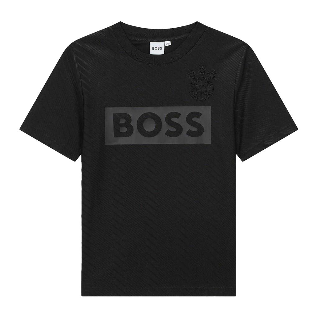 Boss Childrens/Kids Globe Crew Neck Regular T-Shirt