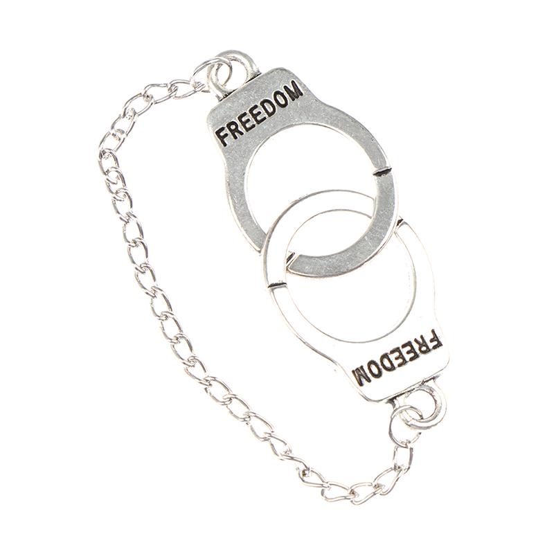 1 Stück Kleine Stoffpuppenhaus-Accessoires Mini Simulierte Gefangenen-Handschellen Spielzeug