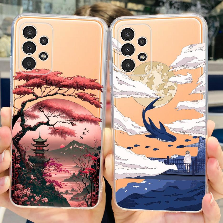 For Samsung Galaxy A13 4G Case SM-A135F Cute Fashion Painted Cover Soft Slim Phone Case For Samsung A13 A33 A53 5G Fundas Bumper