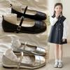 Girls' Little Leather Shoes Spring and Autumn New Fashionable Children's Princess Shoes Soft Soled Performance Shoes Medium Sized Girls' Shoes