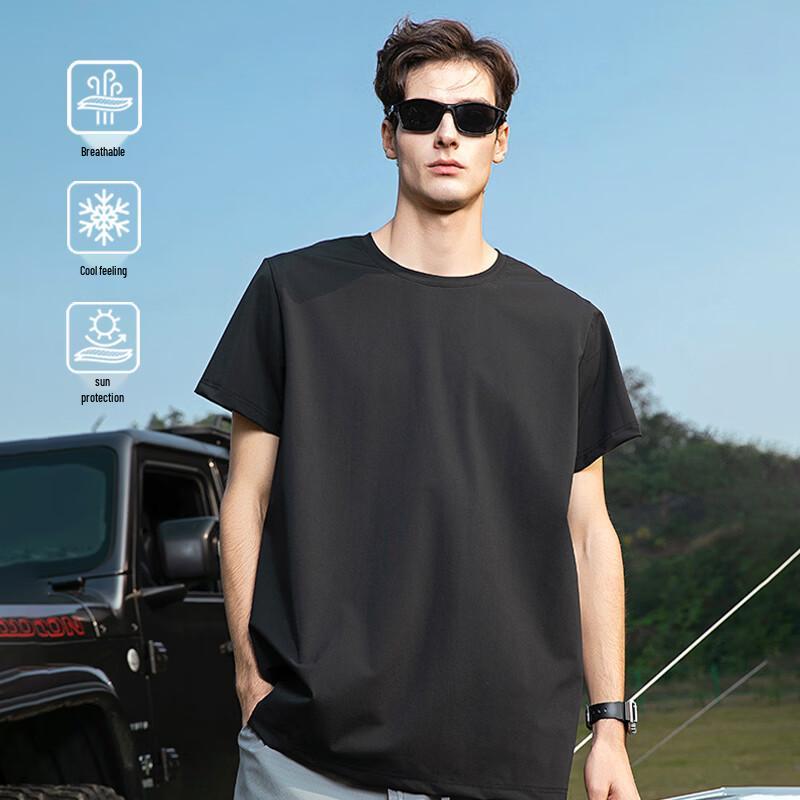 JEEP SPIRIT Ice-Feel Sun Protection Short Sleeve T-Shirt