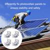 4pcs Solar Panel Mounting Clamps High Efficiency Clamps Corrosion Resistant Easy Installation Clamps for Roof Ground Use
