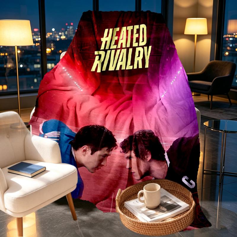 Heated Rivalry Print Blanket - Soft & Comfortable, for Bedroom, Travel, Sofa, Home Decoration - Birthday Christmas Gift for Friend