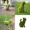 Posture Sitting Resin Cat Dog Plush Ornament Suitable For Daily Decor Balcony