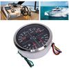 110mm 4 3/8in 4 in 1 Multifunction Gauge DC 12V 0-150PSI Oil Pressure Fuel Level 100-250℉ Water Temp 8-16V Voltmeter for RV Boat Truck (Black Dial