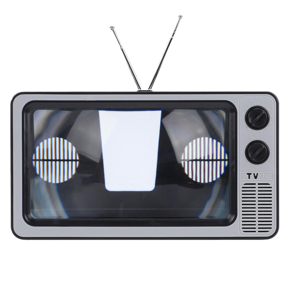 Retro TV Cell Phone Screen Magnifier HD 3D Portable Foldable Mobile Phone Magnifier for Movies Videos Games All