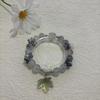 Crystal Beaded Bracelet Cute Leaf Pendant Lucky Blessing Hand Chain Fashion Accessory for Girls Daily Outfit