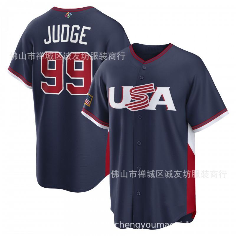 USA Team Baseball Jersey Mens Athletic Sports Shirt Breathable Top Training