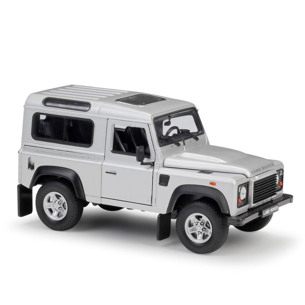 Welly 1/24 Land Rover Defender Alloy Car Model Diecast Metal Off-Road Vehicle Car Model Simulation Collection Childrens Toy Gift