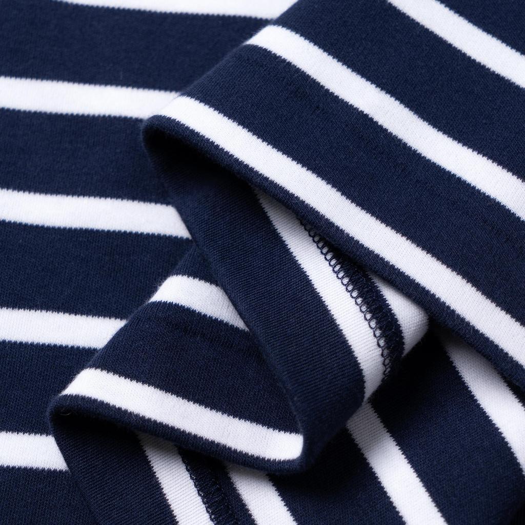 Polo Ralph Lauren Logo Embroidered Striped Crew Neck Casual Long Sleeve T-Shirt Men Tops Blue 710883732-001