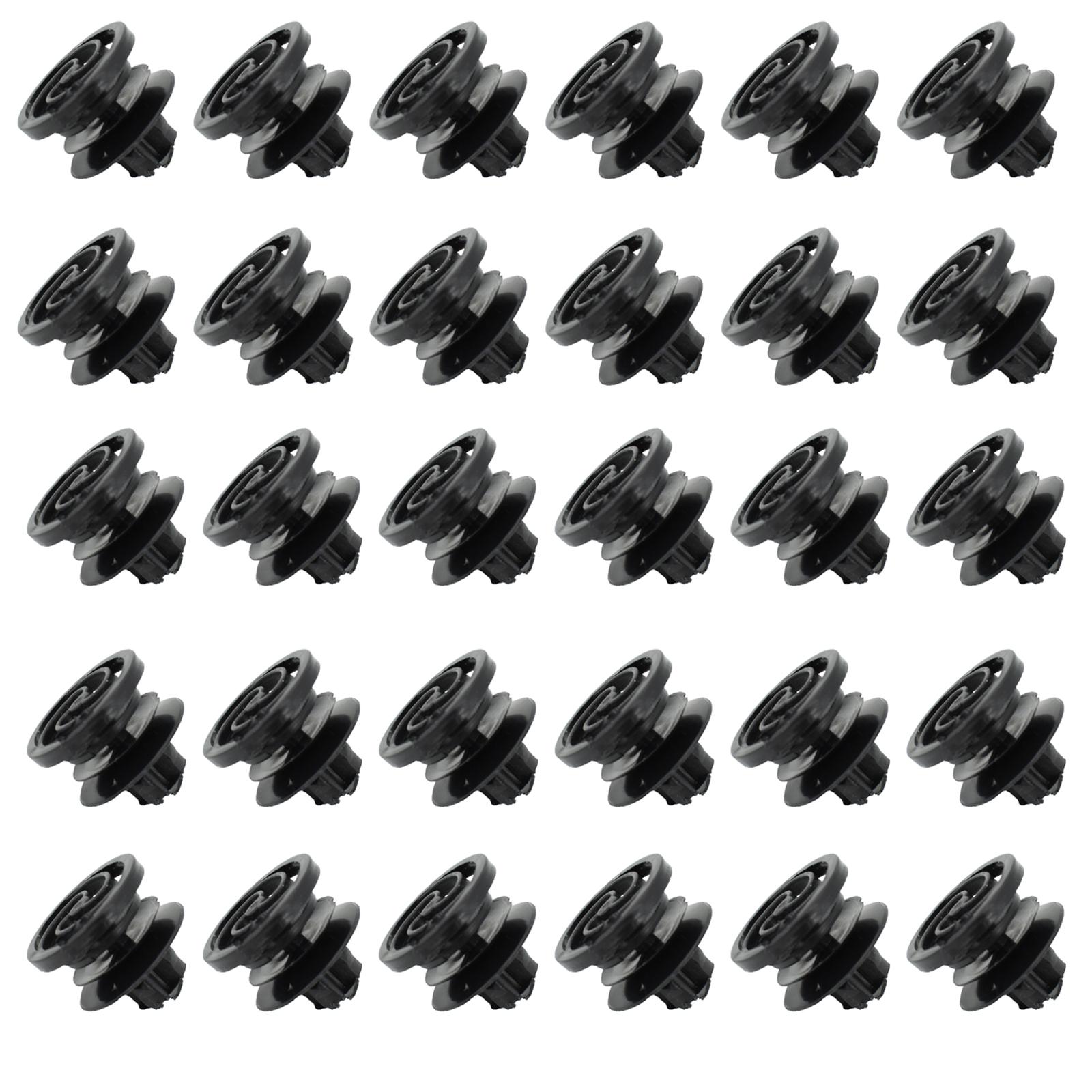 

30 шт./компл. пластиковые зажимы для внутренней дверной карты 3B0868243 заменяет для VW Volkswagen JETTA GOLF MK4 PASSAT BORA чёрный