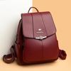 Schoolbag Casual Backpack Women's 1011 New Versatile Large-capacity Atmospheric Soft Leather Women's Backpack Outdoor Travel Bag