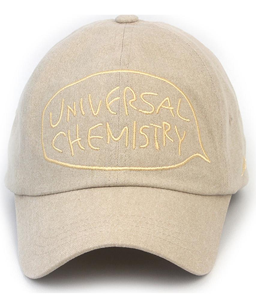 Yunibeosyeolkemiseuteuli Big Logo Washing Beige Ballcap