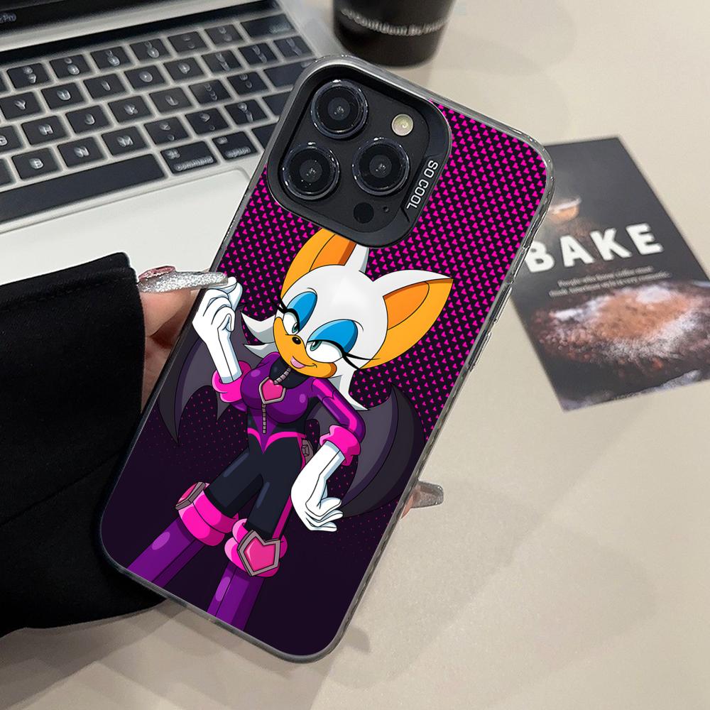 Anime Rouge Phone Case for iPhone 17 16 15 14 13 12 11 X XR XS Air Pro Max Plus Black Colorful Silver Cover