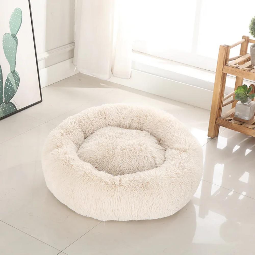 Creative Plush Warm and Breathable Circular Dog Bed Cat Bed Pet Bed Winter Thick and Comfortable Dog Bed Dog Mat Pet Supplies